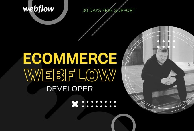 Gig Preview - Create a fully responsive ecommerce website on webflow, convert figma designs, a