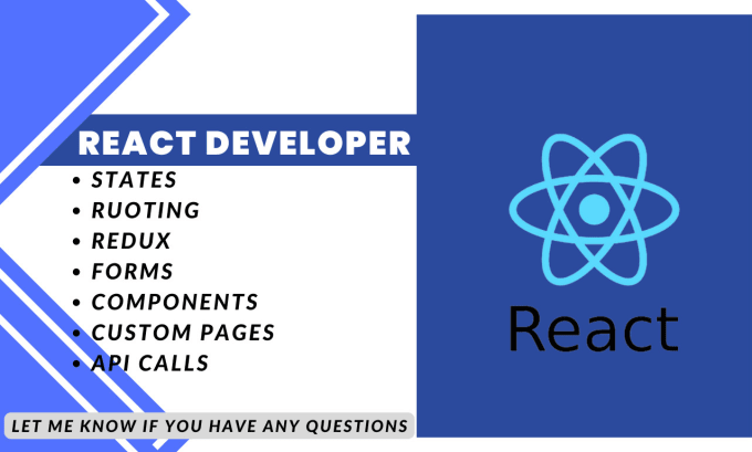 Gig Preview - Be your react js developer