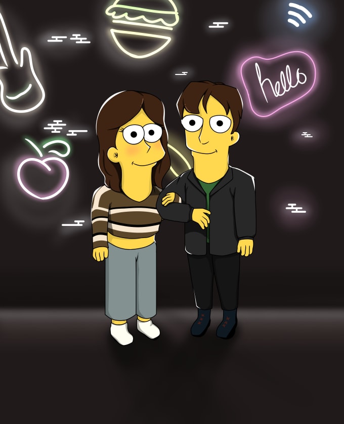 Gig Preview - Draw yourself in a very cool simpsons style