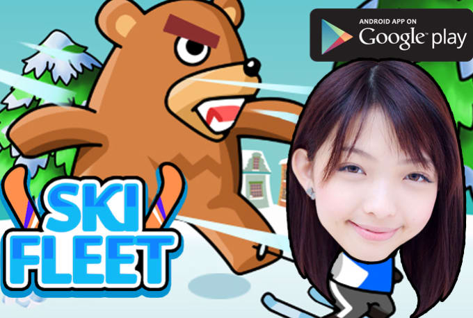 Gig Preview - Make you as the character of the famous Android Game Ski Fleet