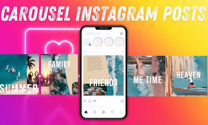 Gig Preview - Design an attractive carousel post for your instagram