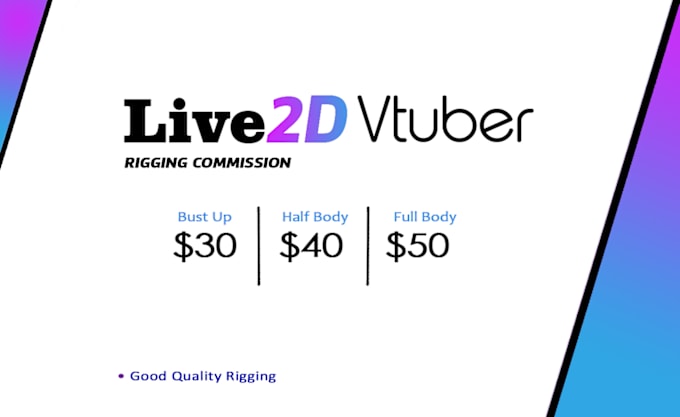 Gig Preview - Rig vtuber model in live2d for streaming