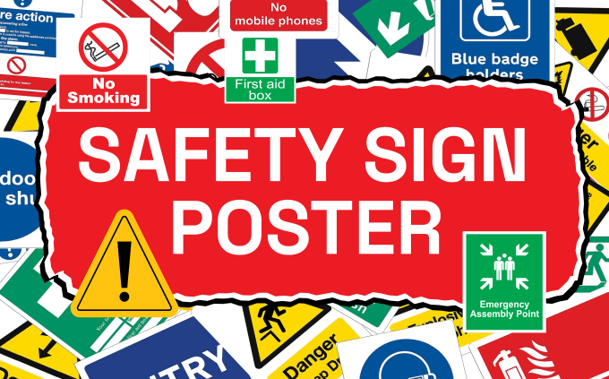 Gig Preview - Design a professional safety sign poster for your factory