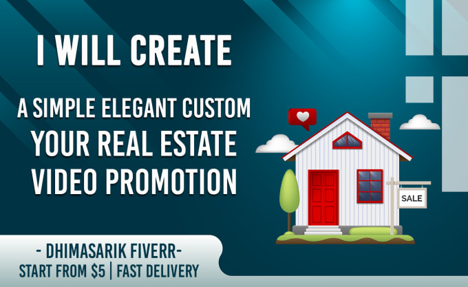 Gig Preview - Create your real estate fast video promotion only in 8 hours