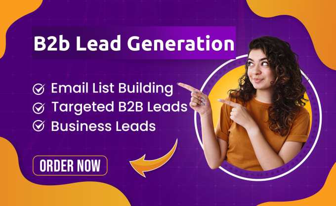 Gig Preview - Do b2b lead generation, linkedin leads, business leads and email list building