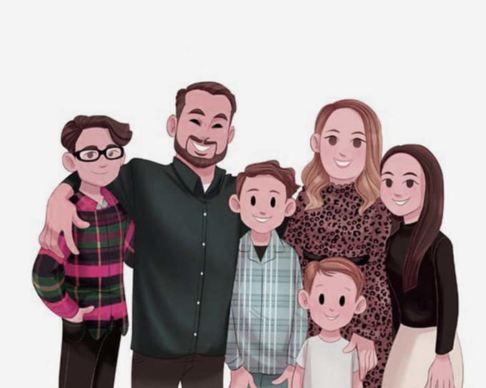 24 Best family portrait Services To Buy Online | Fiverr