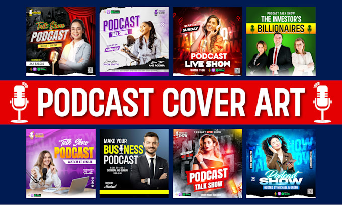 Bestseller - design unique, professional podcast cover art, podcast art work