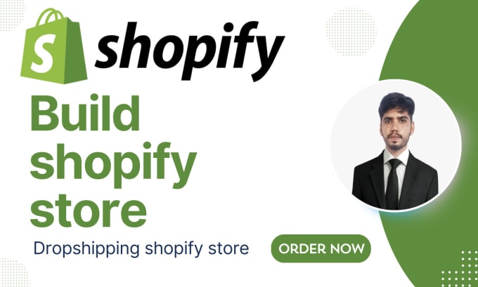 Gig Preview - Build a shopify website or shopify dropshipping store