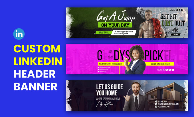 Gig Preview - Design linkedin banner, header, cover, post