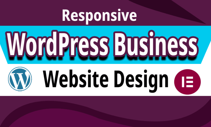 Gig Preview - Build responsive business website or wordpress website design