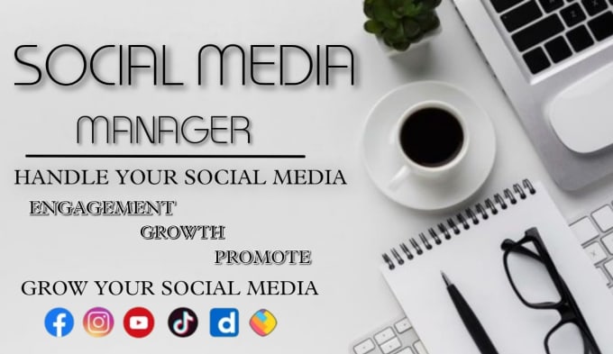 Gig Preview - Be your social media manager for your business and profile