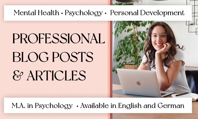 Gig Preview - Write expert SEO content on mental health, therapy and psychology