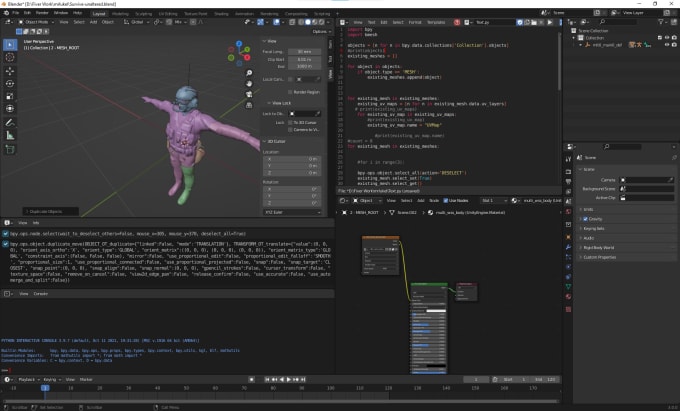 Gig Preview - Write and develop python script and add on for blender