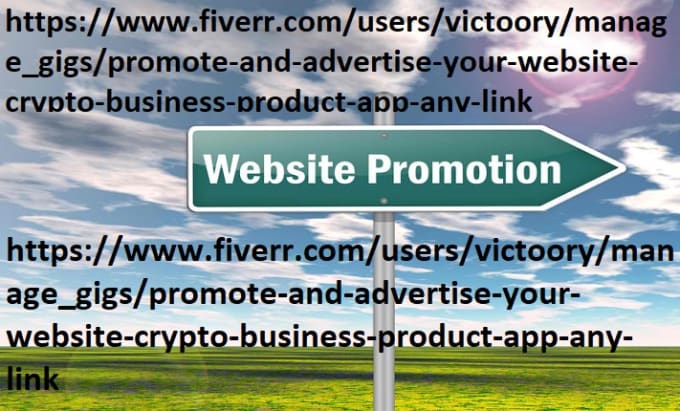 Gig Preview - Promote and advertise your website, crypto, business, product, app, any link