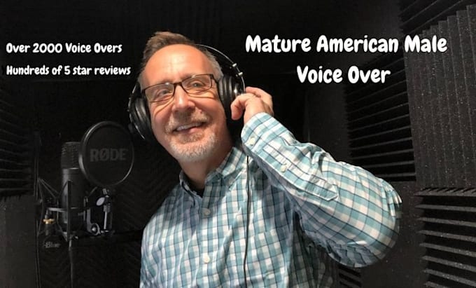 Gig Preview - Record a mature american english male voice over