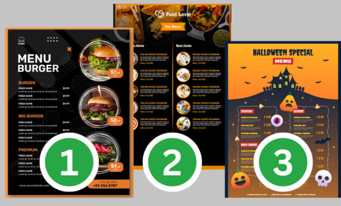 Gig Preview - Make price list design, menu design for bar, cafe, pubs, club