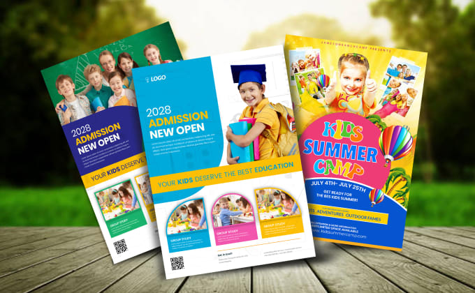 Gig Preview - Design kids flyer for summer camp, health care, child care, events, birthday