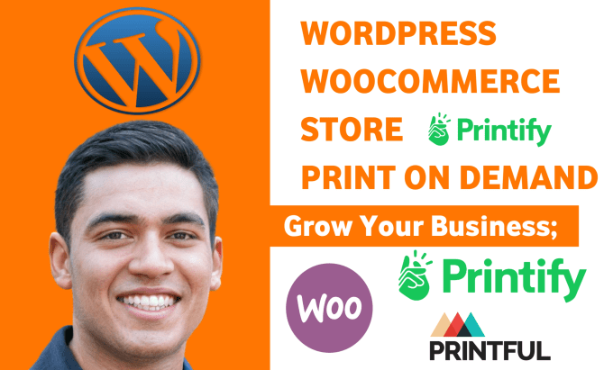 Gig Preview - Build custom wordpress printful, print on demand printify woocommerce store