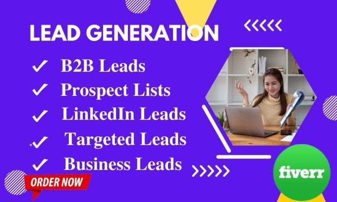 Gig Preview - Do targeted b2b lead generation linkedin and web research