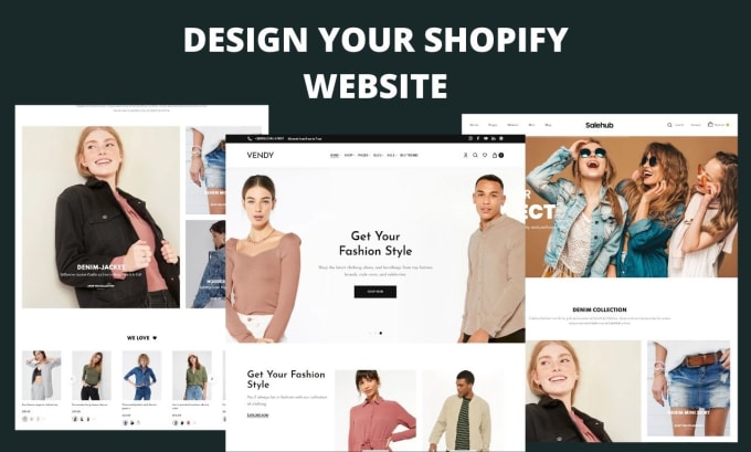 Gig Preview - Build shopify website, shopify store, shopify store design, shopify online store