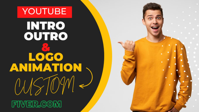 Gig Preview - Produce custom intro outro,logo animation for youtube,ads and vlogs in 24hours