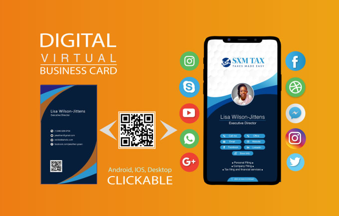 Gig Preview - Create digital or virtual business card