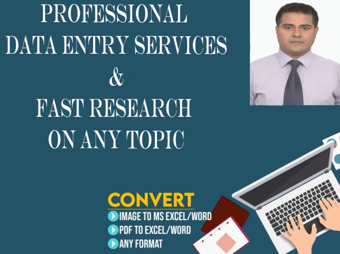 Bestseller - do data entry and web research works within 24 hours