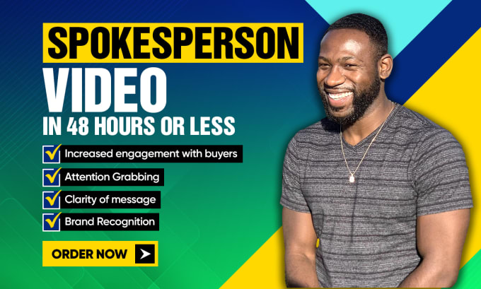 Gig Preview - Create a spokesperson video in 48 hours or less