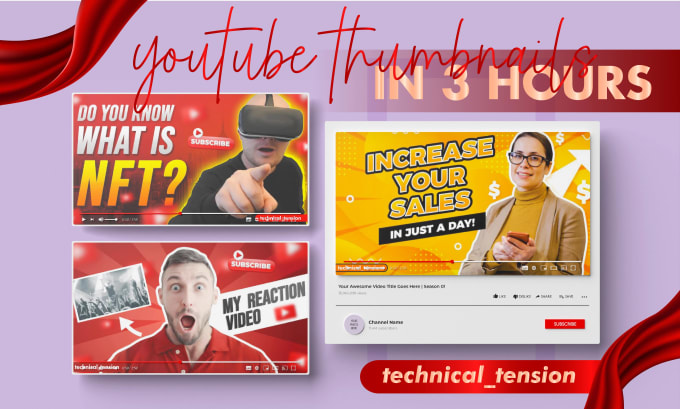 Gig Preview - Design gaming and viral thumbnail for your videos