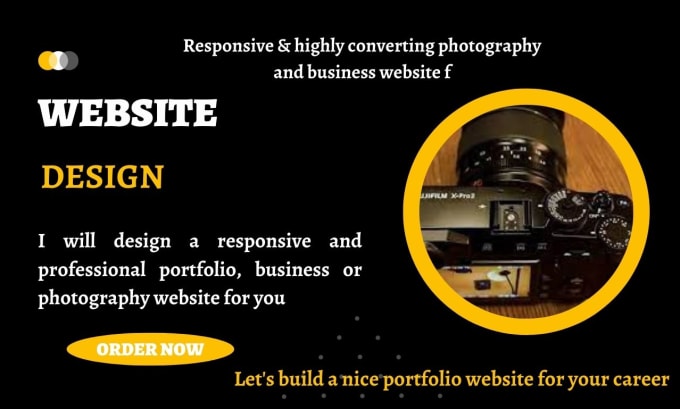 Gig Preview - Create personal portfolio , business and photography website