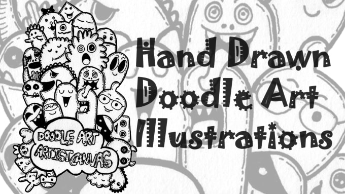 Gig Preview - Create hand drawn cartoon doodle art illustration