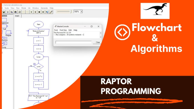 Gig Preview - Design flowcharts, algorithms and pseudocodes in raptor