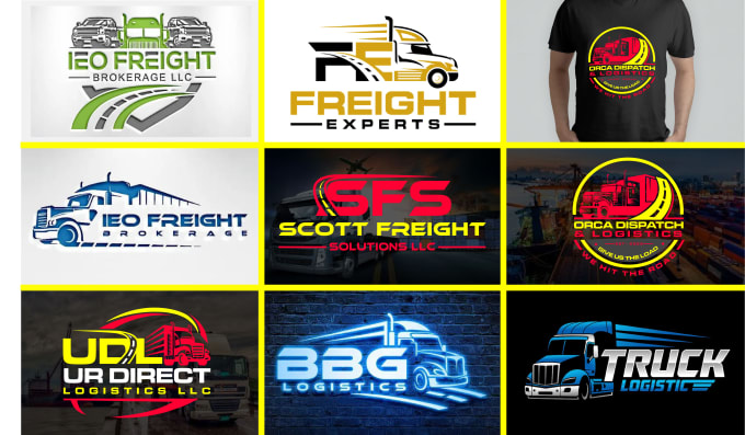 Gig Preview - Do design transport logistics dispatching and trucking logo