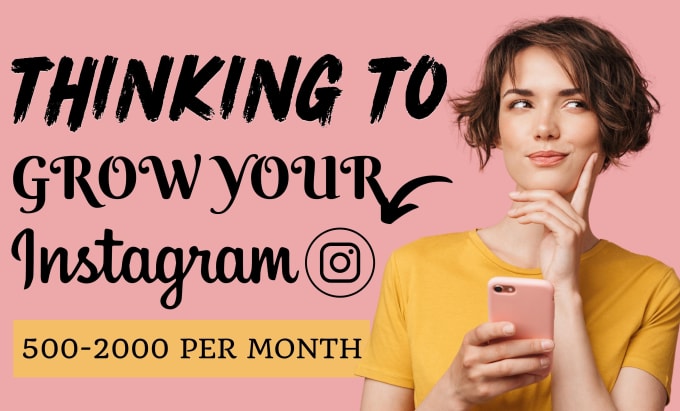 Gig Preview - Do instagram marketing, manage, grow and promote your page