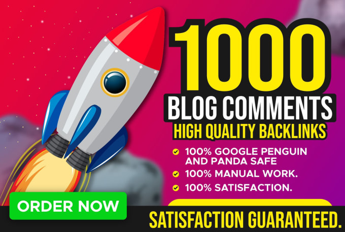 Gig Preview - Do manually 1000 unique high quality dofollow blog  comments SEO backlinks