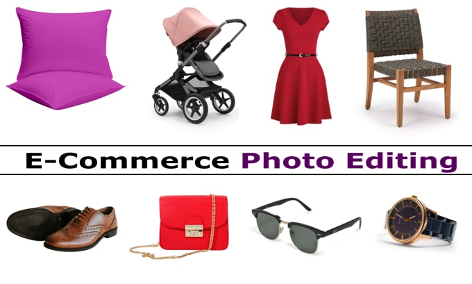 Gig Preview - Ecommerce photo editing, background removal, retouching, optimization