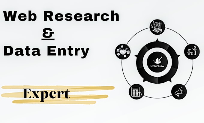 Gig Preview - Do fast data entry, web research, copy paste, excel data entry, pdf to excel