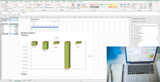 Gig Preview - Create pivot tables and pivot charts so you can select the data that you need