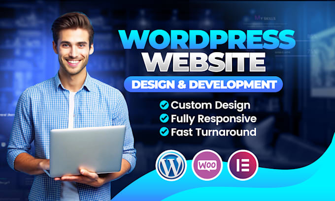 Gig Preview - Do professional wordpress website design and website development for businesses