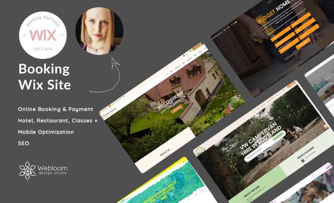 Gig Preview - Professionally design your online booking wix website