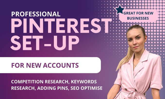 Gig Preview - Set up, optimise and manage your pinterest business account