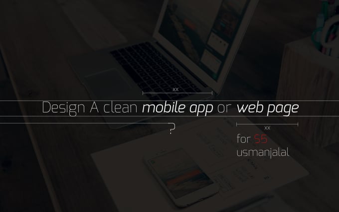 Gig Preview - Design clean mobile app page