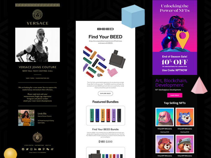 Gig Preview - Design a creative branded email template