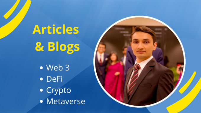 Gig Preview - Write SEO articles on web 3, crypto, blockchain, nft, and metaverse