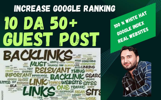 Gig Preview - Create SEO guest posts and high da dofollow backlinks