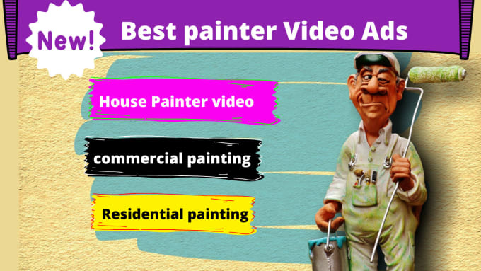 Gig Preview - Do painter video painting service video commercial home painter ads