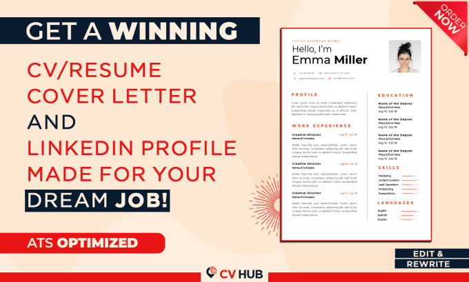 Bestseller - write your CV, resume, cover letter and optimize linkedin