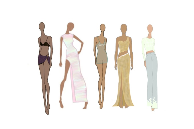 Gig Preview - Design a fashion illustration and collection