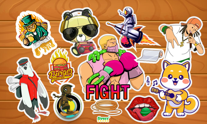 Gig Preview - Create awesome sticker packs custom design