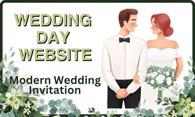 Gig Preview - Create a personalized wedding website for you